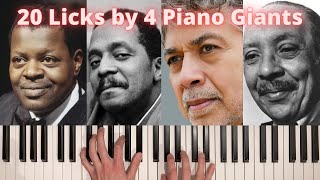 20 Licks (Transcriptions) by 4 Piano Giants