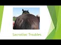 Sacroiliac Troubles