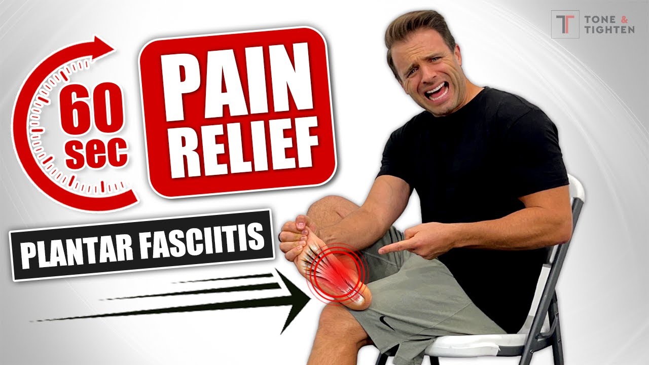 Relieve Plantar Fasciitis Pain In Just 60 Seconds! [AT HOME!] - YouTube