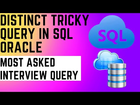 Distinct Tricky SQL Oracle Latest Query |Distinct in SQL Oracle Concept|