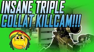 INSANE TRIPLE COLLAT KILLCAM! (WALLBANG) (BO2)