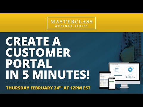 Masterclass Ep 32 customer portal in 5 minutes