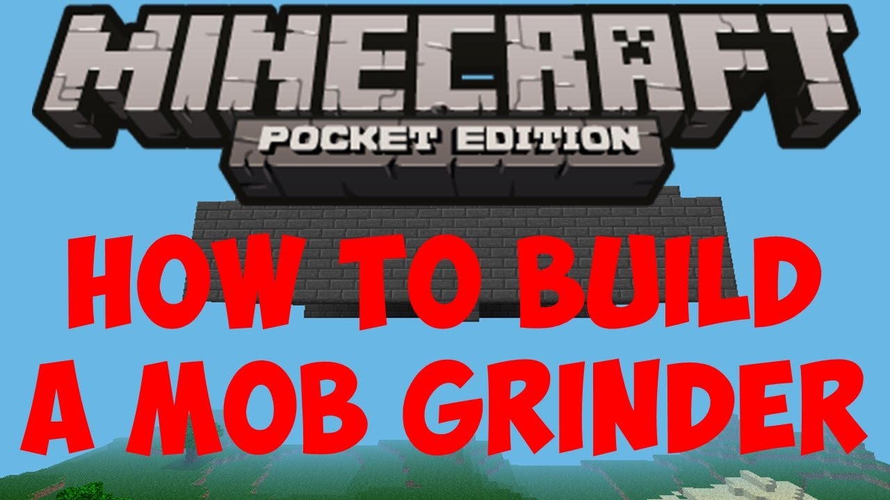 Minecraft PE - How To Build a Mob Grinder - YouTube