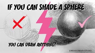 If you can shade a sphere, you can draw anything! Easy beginner drawing lesson!