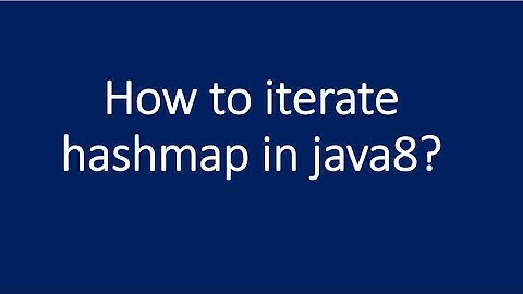How to iterate HashMap in java8?