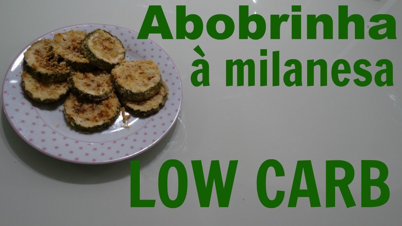 ABOBRINHA À MILANESA LOW CARB DICAS DA NUTRI