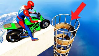 Spider-Man's Motorcycle Crazy Race GTA 5