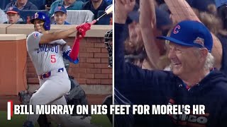 Actor Bill Murray gets ON HIS FEET after Christopher Morel's go-ahead 2-run homer 👏 | ESPN MLB