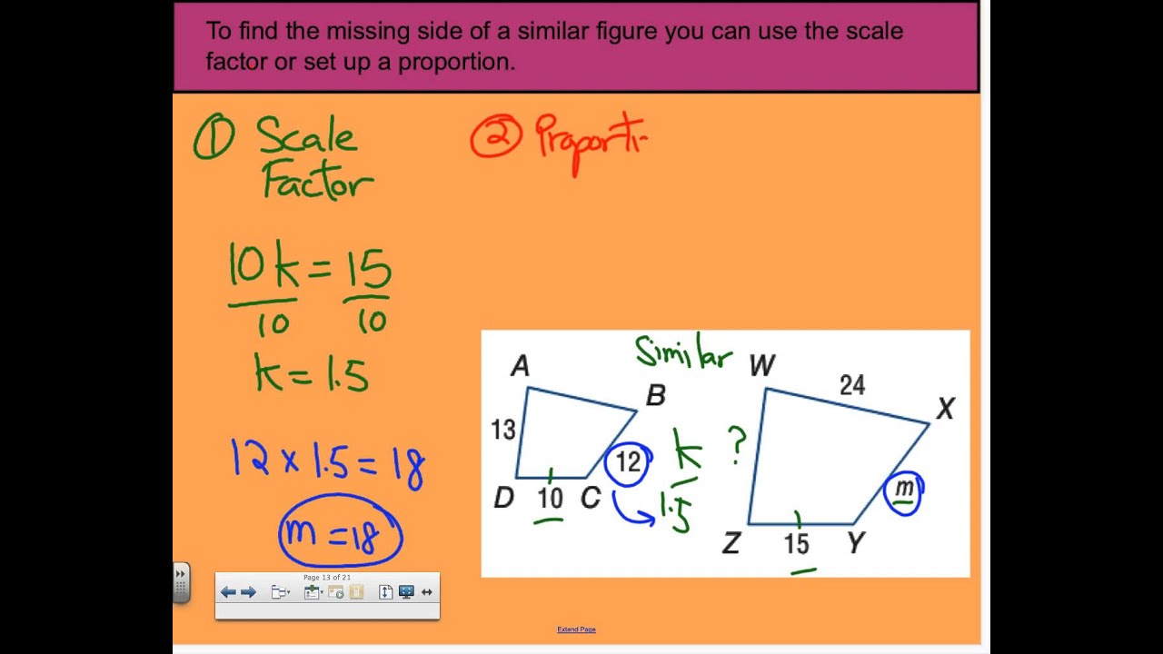 lesson 4 problem solving practice properties of similar polygons