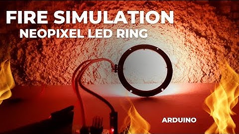 Arduino NeoPixel LED Ring Fire Simulation