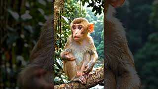 A monkey emotional #Ek bandar apni pareshani bata rha ha #editing #ai #funnyemtionalstory