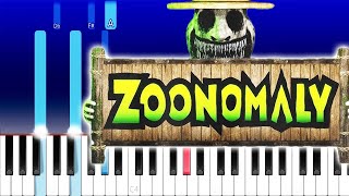 Zoonomaly OST - Main Menu (Piano Tutorial)