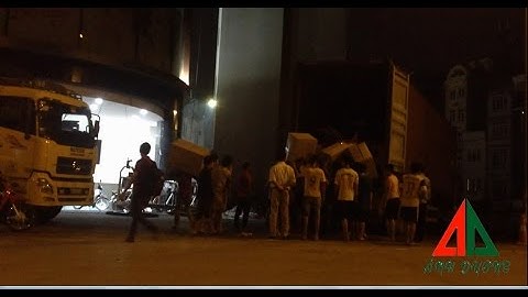 Bốc xếp 7 phút xong 1 container 40 feet