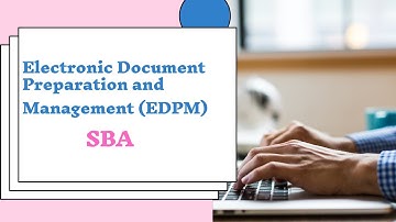 EDPM SBA | EDPM Portfolio Mark Scheme