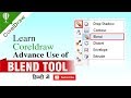 Advance Use of BLEND TOOL in Coreldraw all versions  Must watch