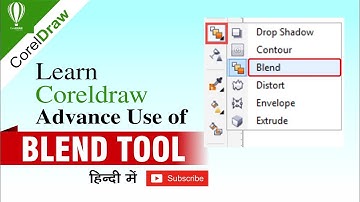 Advance Use of BLEND TOOL in Coreldraw all versions  Must watch