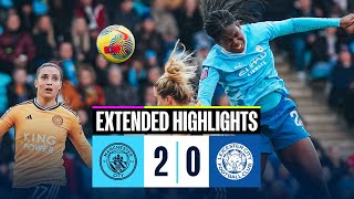 EXTENDED HIGHLIGHTS! HEMP AND KELLY THE HEROES AS CITY BEAT LEICESTER | Man City 2-0 Leicester | WSL