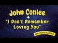 John conlee  i dont remember loving you  reactionrating