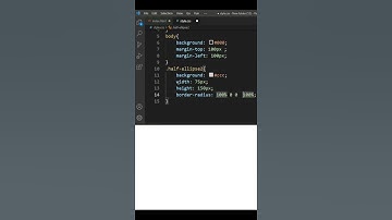 How to Make Half-Ellipse Part 2  in HTML and CSS (Short tutorial) #short video #html #css