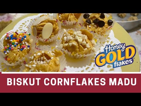 Cara paling senang buat biskut cornflakes madu VIRAL ...