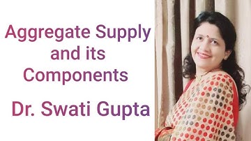 Aggregate Supply And Its Components by Dr. Swati Gupta | Economics|Commerce, and Management