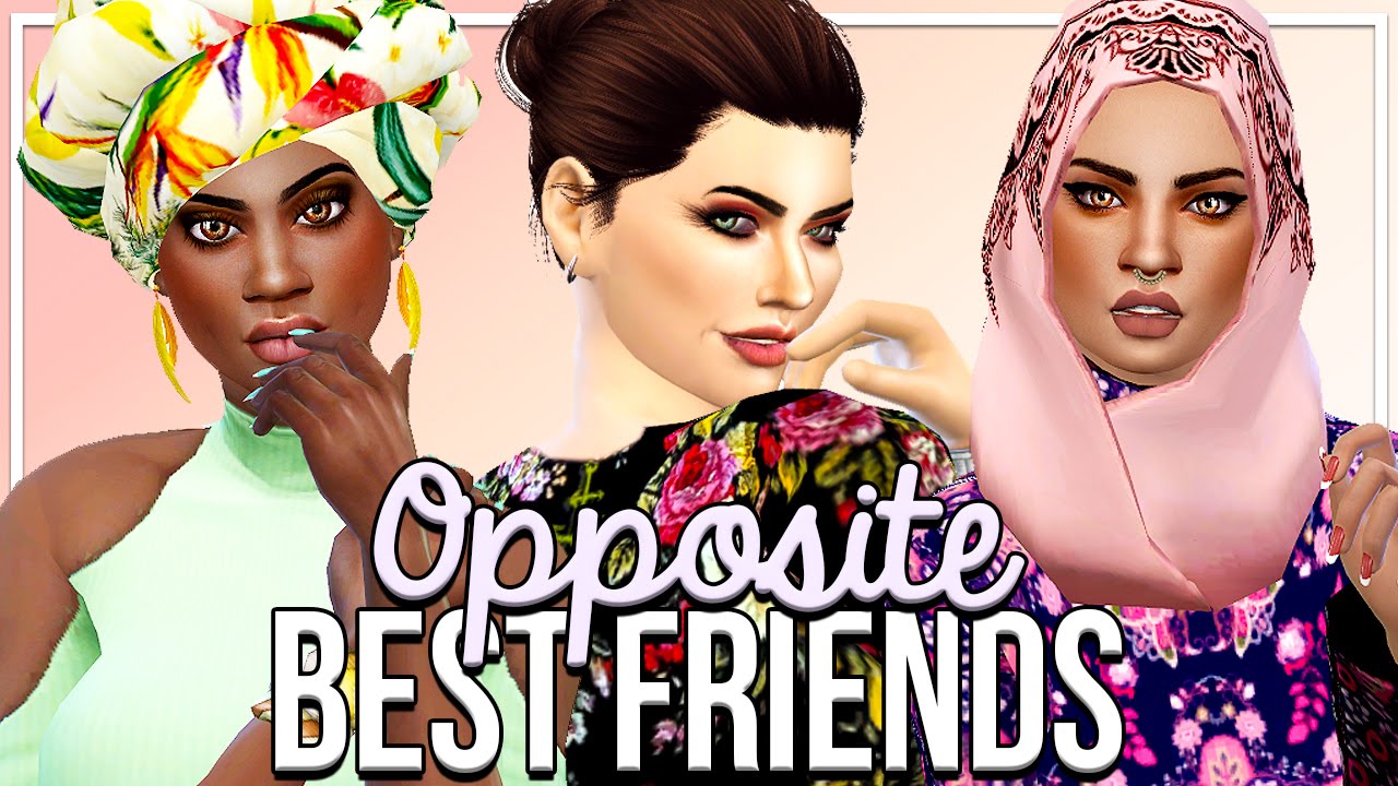 The Sims 4 | Create A Sim °◦✧Opposite Best Friends✧◦° Group Collab