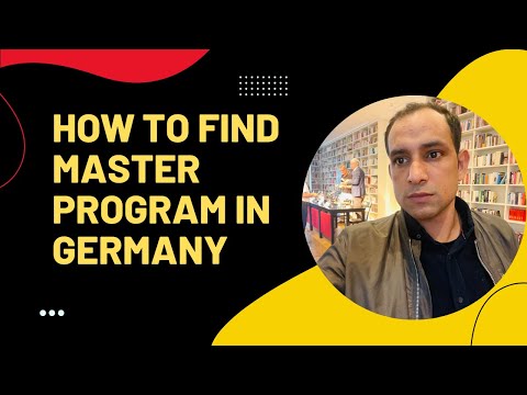 How to Find Master Program in Germany