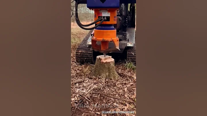 This Attachment Can Remove Stumps In seconds #satisfying #shortsfeed #shorts