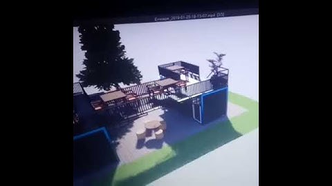 Cafe concept design render 3D coffee shop with container ideas