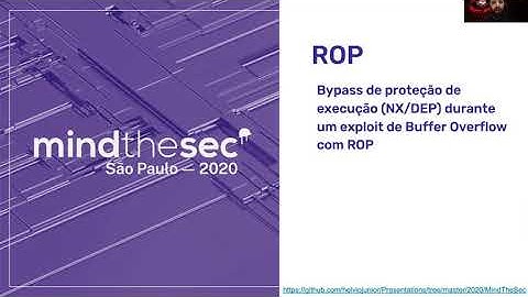 Bypass de proteção de execução (NX/DEP) durante um exploit de Buffer Overflow com ROP