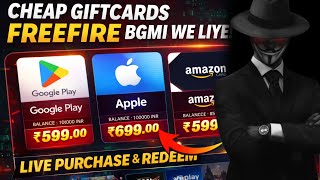CHEAP GIFTCARDS 😍 Free Fire, BGMI, WePlay | Live Purchase & Redeem Proof 🔥 screenshot 3