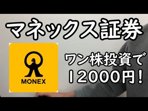 【ポイ活】マネックス証券のワン株投資で簡単に１００００円を稼ぐ方法！