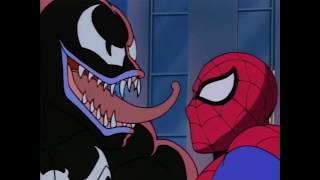 Человек паук встречает Венома. \\ Человек-паук Spider-Man \\ Мультфильм 1994