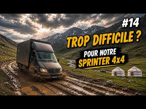 Kirghizistan : la piste d'Arabel, boue, gués et dévers en sprinter 4x4