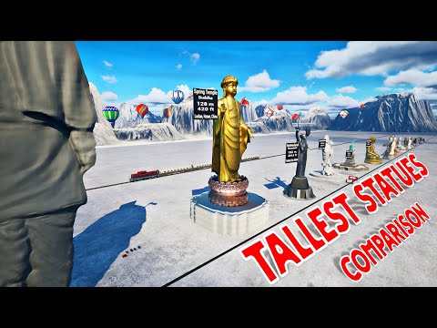 Tallest Statue Size 3D Comparison | Real Size