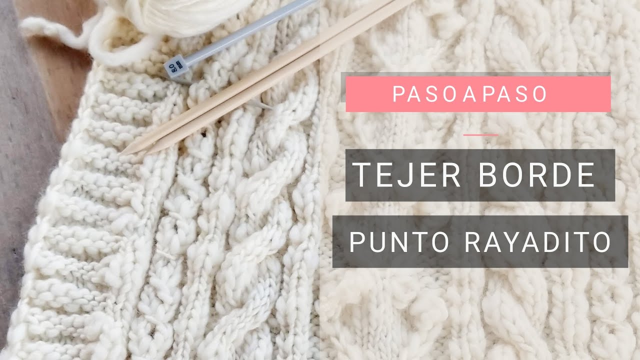 Pie de cama Paso 3: Punto Rayadito en los Bordes 💡 Consejos de Lucila