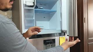 Abrir puerta atorada congelador refrigerador Samsung Twin Cooling Refrigerador RT38K5982SL