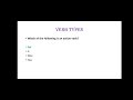 Mastering Types of Verbs for Test Success