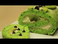 Buche Gateau Roulé Recette - Verte Genoise roulé aux pépites de chocolat