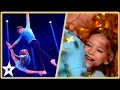 Aerial dance duo win the golden buzzer with a stunning audition  kids got talent