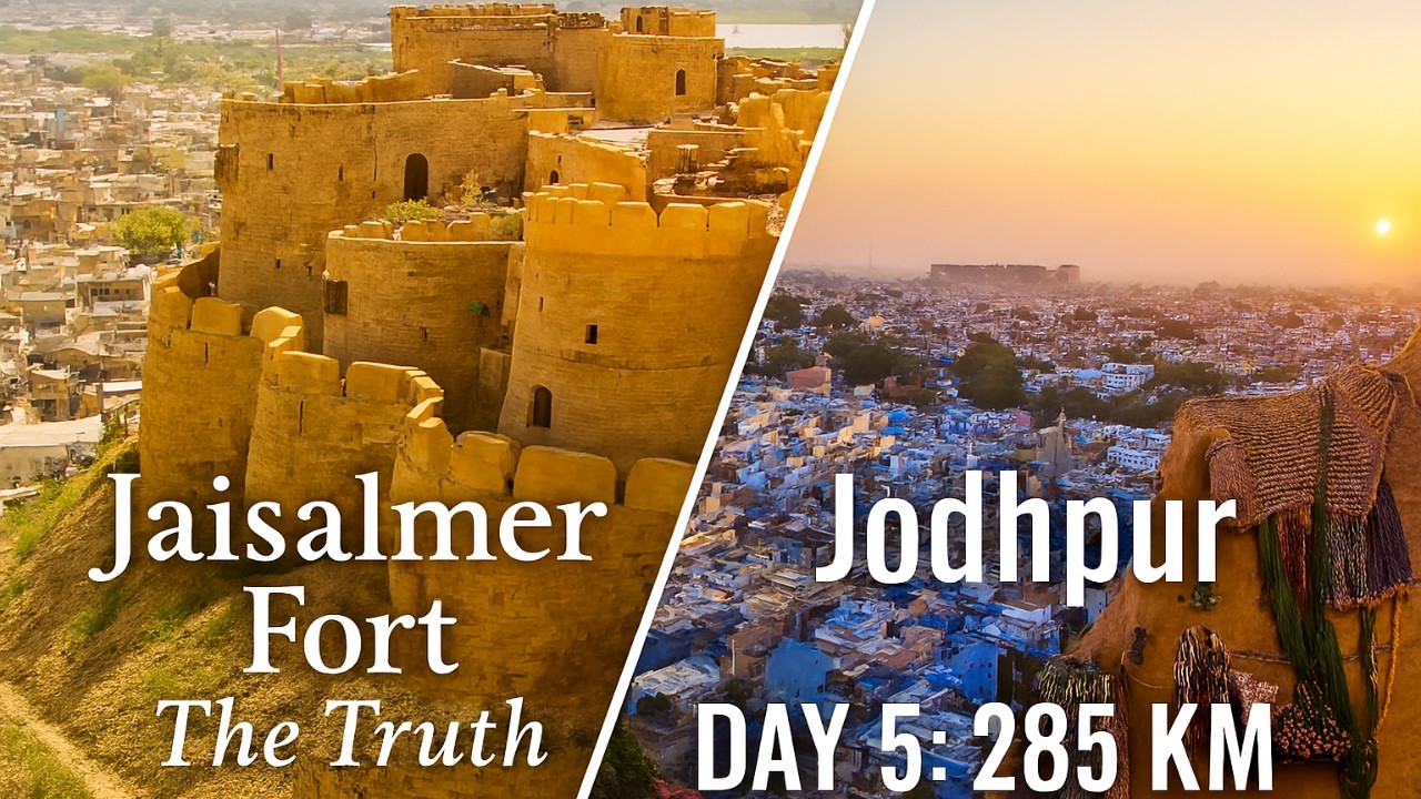 Jaisalmer Fort Tour & Drive to Jodhpur 🇮🇳 | Rajasthan Road Trip