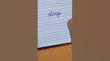 always - How to write English cursive writing daily usable words Cursive handwriting practice