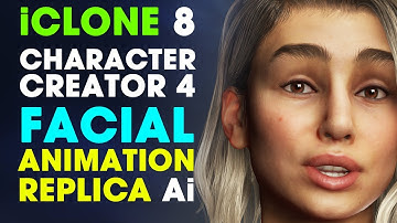 iClone 8 & Character Creator 4  ~ Realistic Character Facial Animation Test using Replica Ai Voice