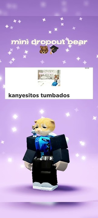 DROPOUT BEAR KANYE WEST IN ROBLOX 🤯🔝 #kanyewest #roblox #ct - YouTube