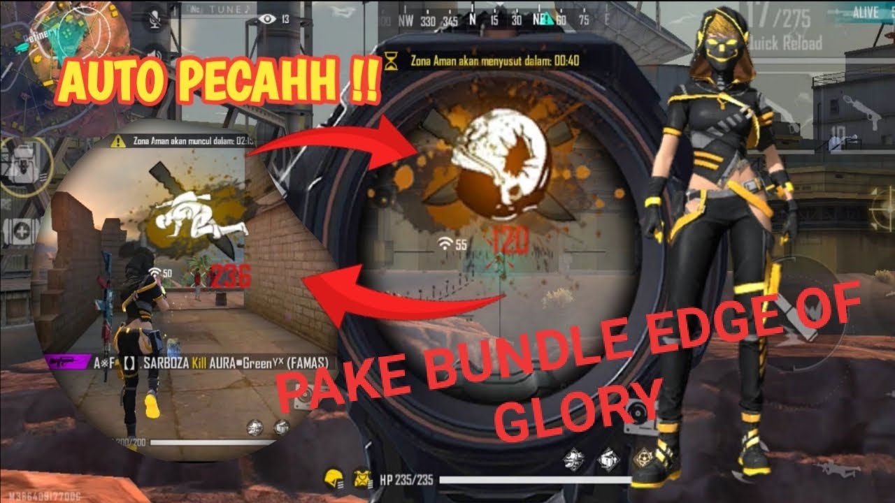 SOLO VS DUO di Kalahari Pake Bundle Edge Of Glory ⁉️ Auto Boohay ‼️ || FREE FIRE INDONESIA ♥️ 🇮🇩