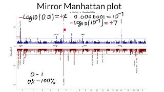 Mirror Manhattan plot (Back-to-Back or Head-to-Head ) explained
