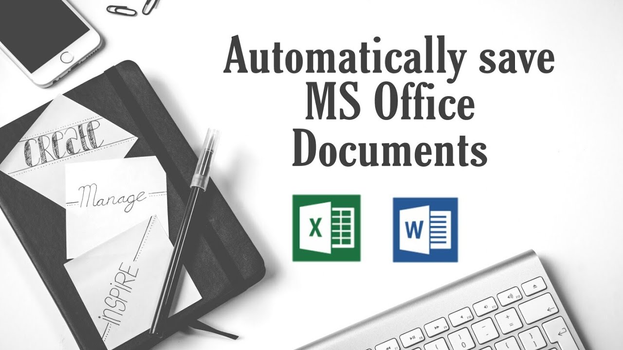 MS Office Auto save option enable । Automatically save ms files। 1 ...