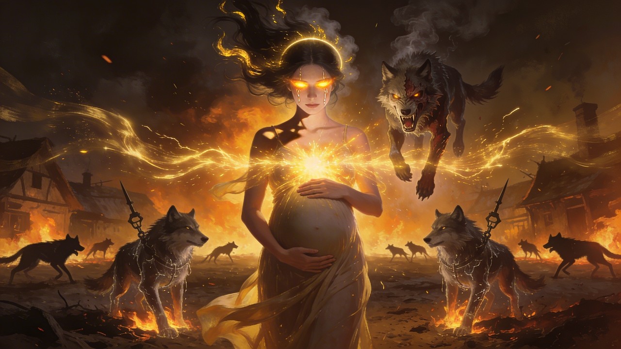 I'm Carrying a Pup with Gold Eyes Like a God. The Alpha King Says Gods Deserve Worship.