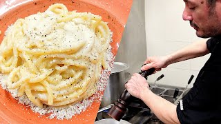 Chef di Roma spiega come fare la Carbonara, Cacio e Pepe, Amatriciana al Ristorante &quot;Il Panzotto&quot;