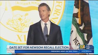 California sets date for recall election targeting Gov. Newsom